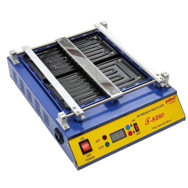 PCB-forvarmer, 1600W maskinkraft, temperaturinterval 0-450℃, 280×270mm forvarmningsstørrelse,T8280