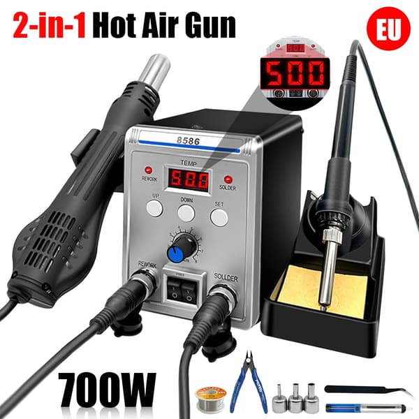 Håndholdt varmepistol, 700W effekt, temperaturkontrolområde 200-500℃,220V
