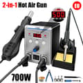 Miniatyrbillede 2 af 2: Håndholdt varmepistol, 700W effekt, temperaturkontrolområde 200-500℃,220V