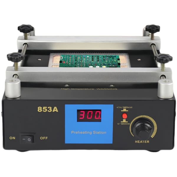 Förvärm lödstation, 450W effekt, LED-display, temperaturintervall 50-400℃,220-240v, svart