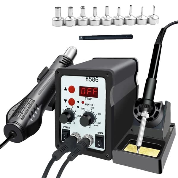 Digital Lodde Station, 700 Watt Effekt, ± 1 °C Temperatur Stabilitet,8586