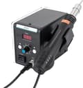 Miniatyrbillede 1 af 2: Loddestation med varm luft, 700W effekt, justerbar temperaturinterval 100-500°C,sort, 220V
