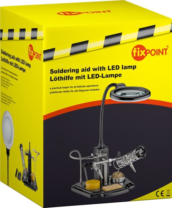 Loddestøtte med LED-lampe