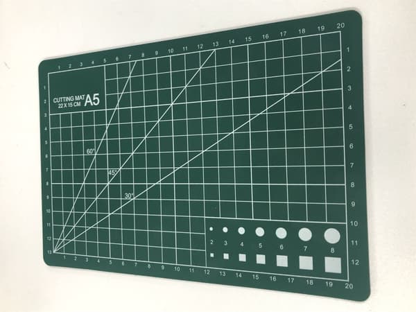 INF Art Dobbeltsidet PVC skærmmåtte Grøn A5