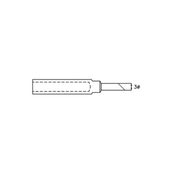 Lödspets cms - kappa 45° - ø 0,3 mm (1/8")