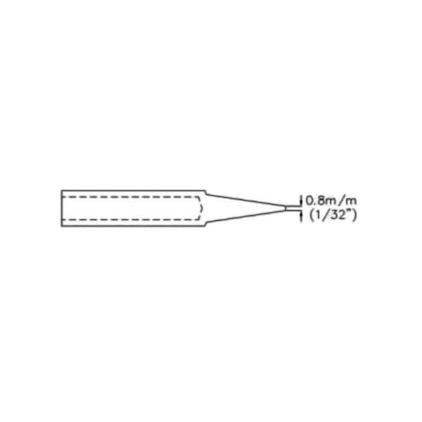 Lödkolvspets - konisk - 0,8 mm (1/32")