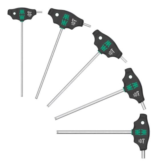 Skruetrækkersæt HEX Plus profiler W 454/5 HF SHK SÆT 1, 5 dele