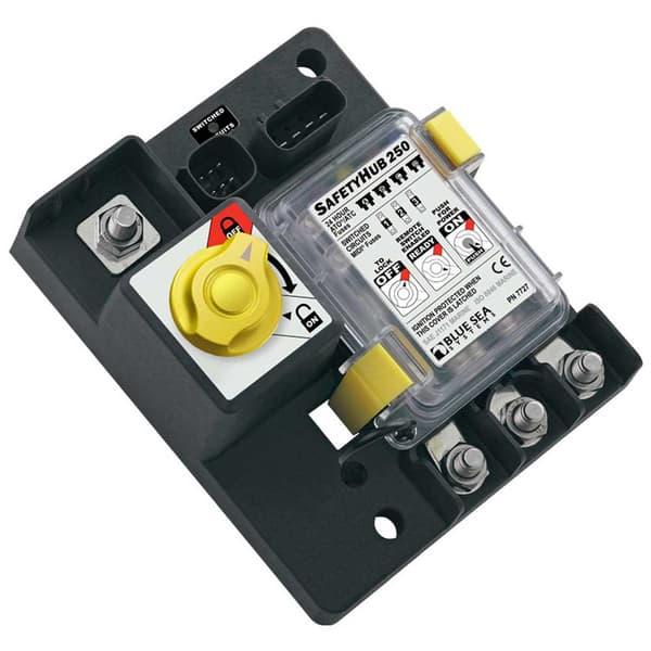 Blue Sea Systems Safetyhub 150 Fuse Block Musta