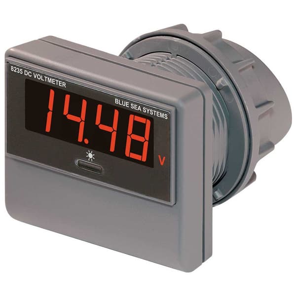 Blue Sea Systems Dc Digital Voltmeter Harmaa