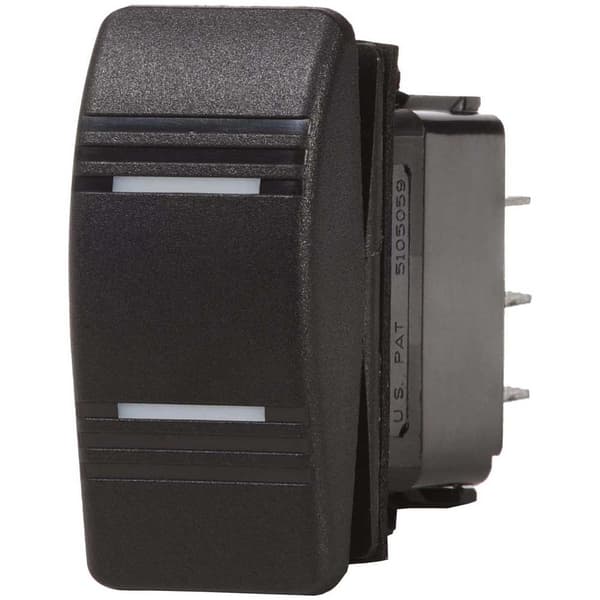 Blue Sea Systems Contura Switch Dpdt On/off/on Musta