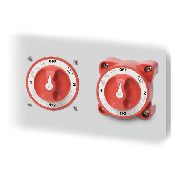 Blue Sea Systems E-series Battery Swtich On/off Dual Circuit Punainen