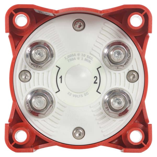 Blue Sea Systems E-series Battery Swtich On/off Dual Circuit Punainen
