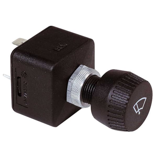 Vetus Rund Visker Kontakt Motor Sort
