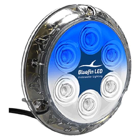 Bluefin Led Piranha P12 Surface Mount 12/24v Valkoinen,Sininen 5500 Lumens