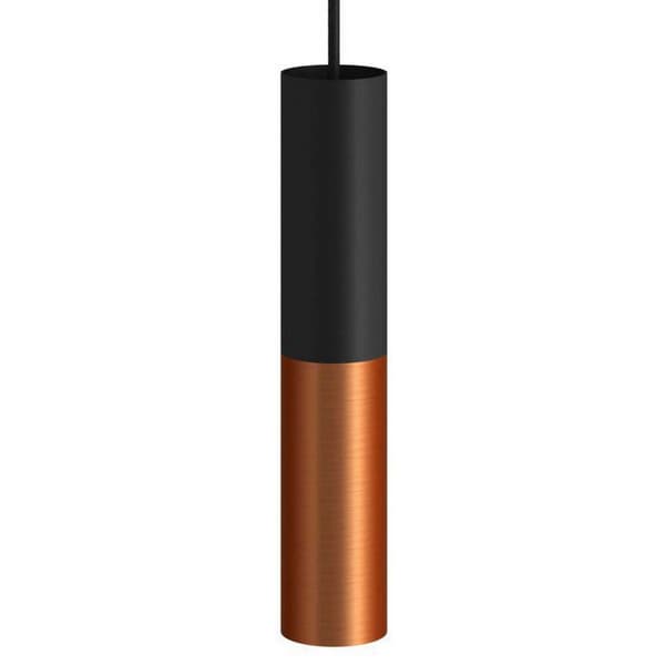 Creative Cables Riippuva Lamppu Textil Doble Tub-e14 Ruskea