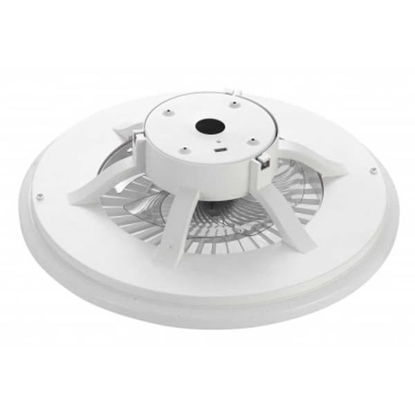 Muvit Io Kattotuulettimen Valo Wifi Cct 600*170 Mm Valkoinen 3800 Lumens