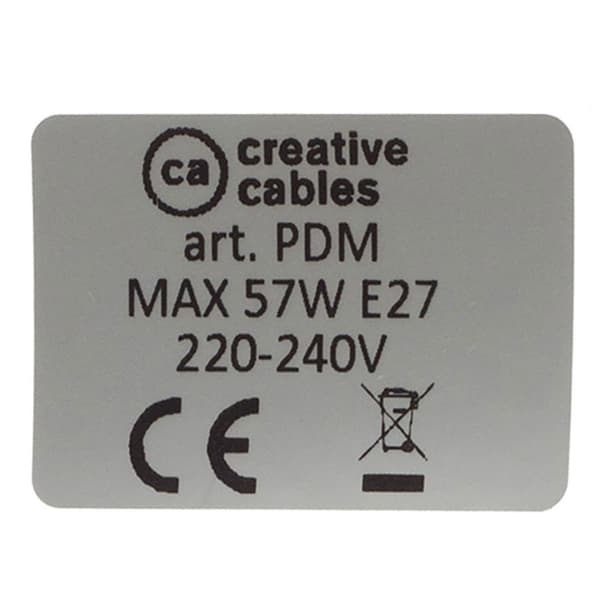 Creative Cables Hængelampe Pendel Rc04 1 M Sort
