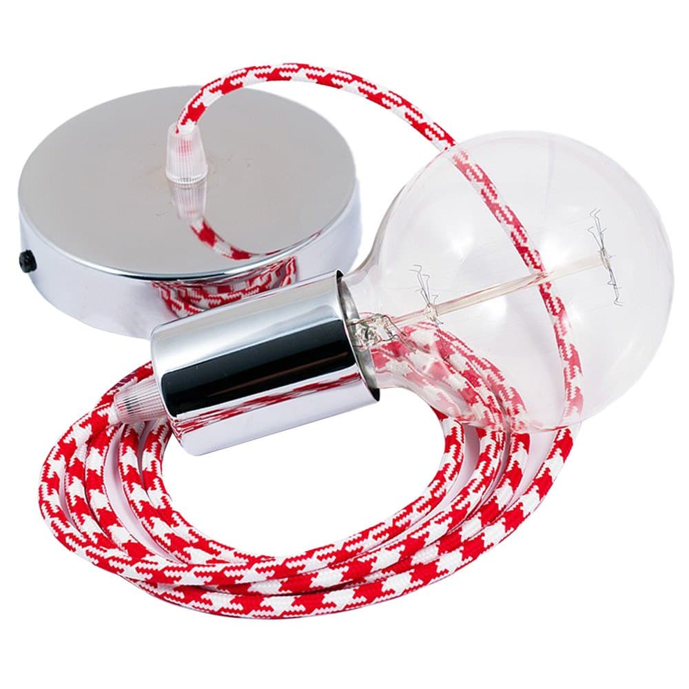 Creative Cables Hänglampa Pendel Rp09 Bicolored 2 M Röd CDON