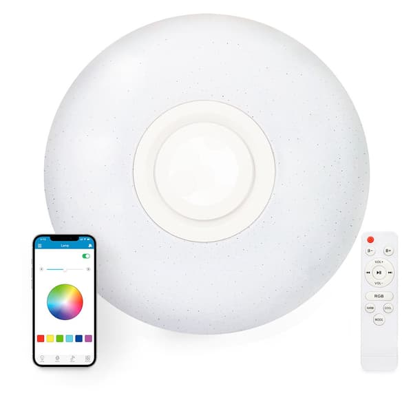 Ksix Led Loftslys Rainbow Rgb 30w 40 Cm Hvid