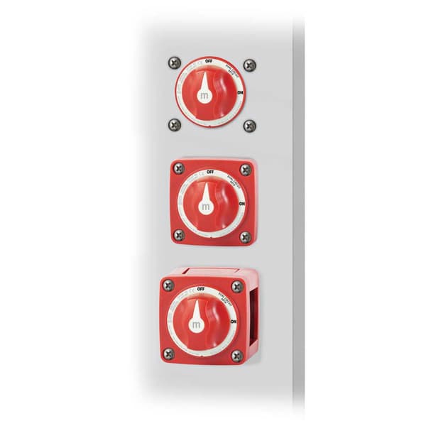 Blue Sea Systems Mini Battery Switch Dual Circuit Punainen