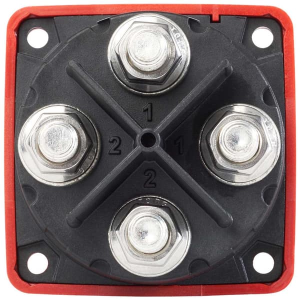Blue Sea Systems Mini Battery Switch Dual Circuit Punainen