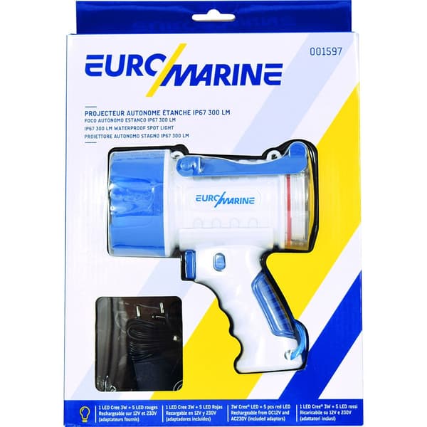 Euromarine Vedenkestävä Led-taskulamppu 3w Kirkas 300 Lumens