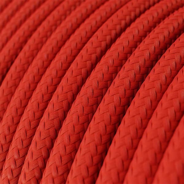 Creative Cables Hänglampa Av Textil Och Porslin 1.2 M Röd