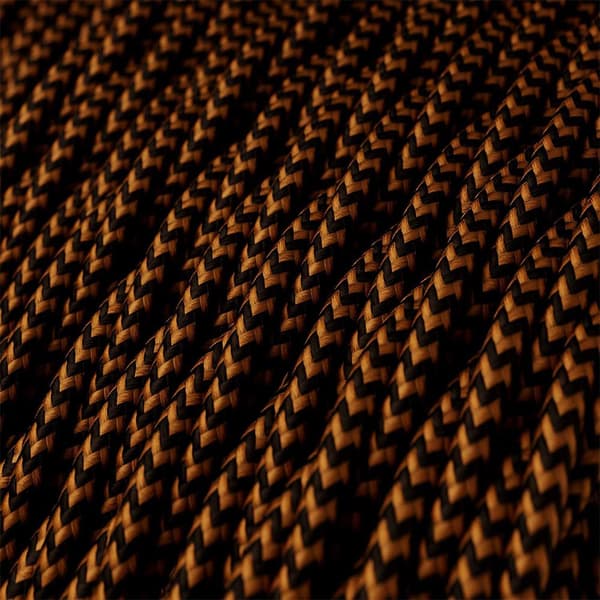 Creative Cables Textil Hängande Lampa Diamond 1 M Brun