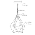 Miniatyrbild 9 av 9: Creative Cables Textil Hängande Lampa Diamond 1 M Brun