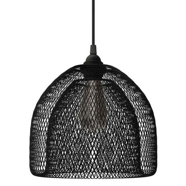 Creative Cables Tekstil Hængende Lampe Ghostbell Xl 1.2 M Sort