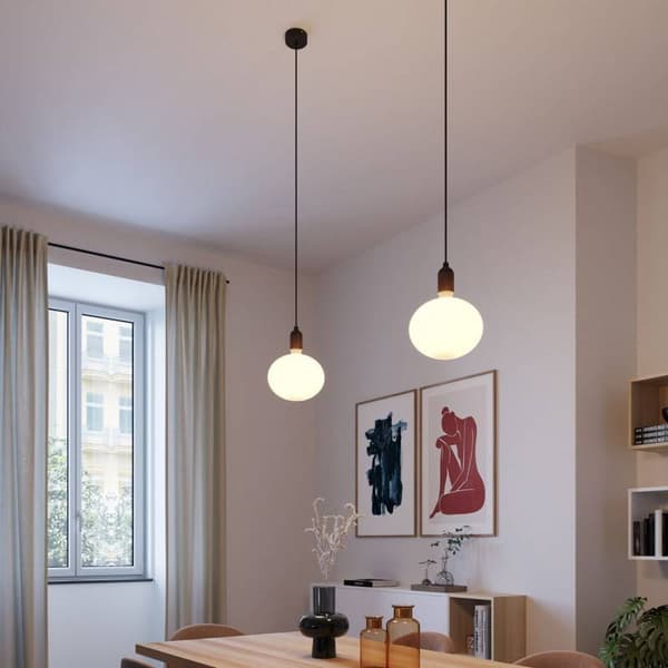 Creative Cables Hängande Lampa Textil Trä Wengue 1.2 M Brun