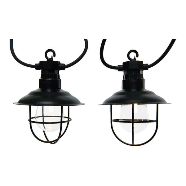 Lumineo Lyhdyt Garland Light 10 Lumen Ip44 450 Cm Musta