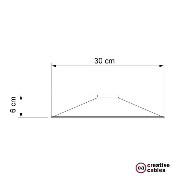 Creative Cables Emaloitu Swing Lampunvarjostin Metal Ruskea