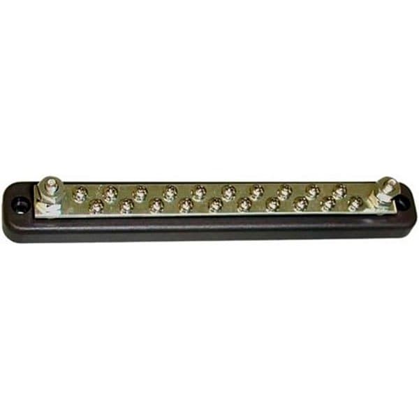 Goldenship Yhteinen Virtakisko Kanssa 150a 48v Dc 20 Terminaalit Musta 31 x 231 mm