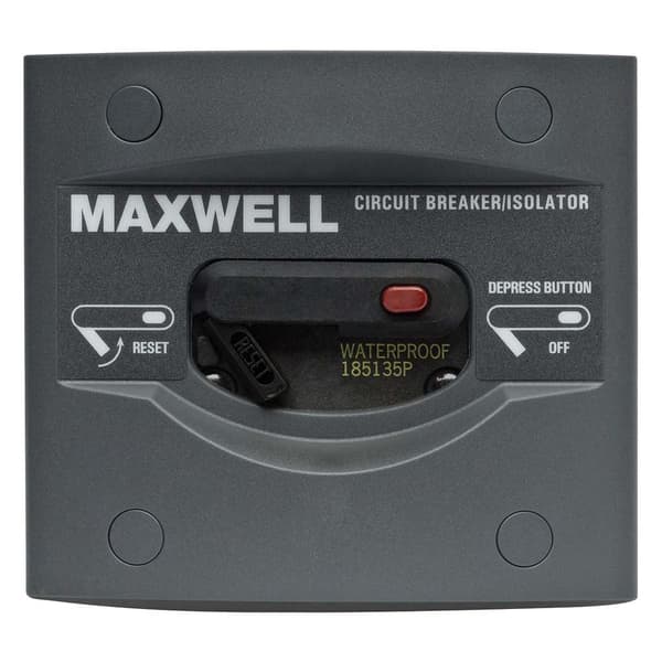 Maxwell Strömbrytarpanel 12-24v Svart 70A