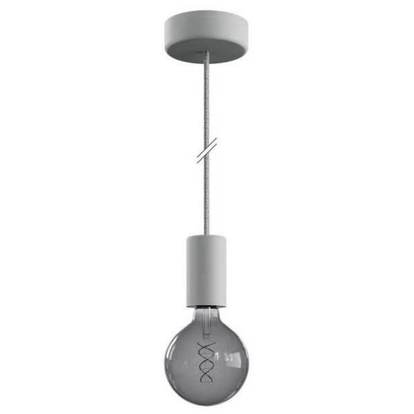 Creative Cables Hængende Lampe Eiva Elegant 1.5 M Med Lys Pære Grå