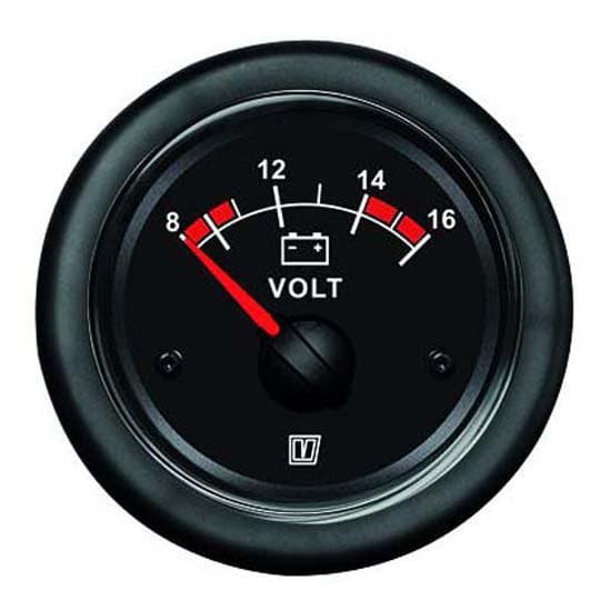 Vetus Volttimittari 10-16v Musta 52 mm