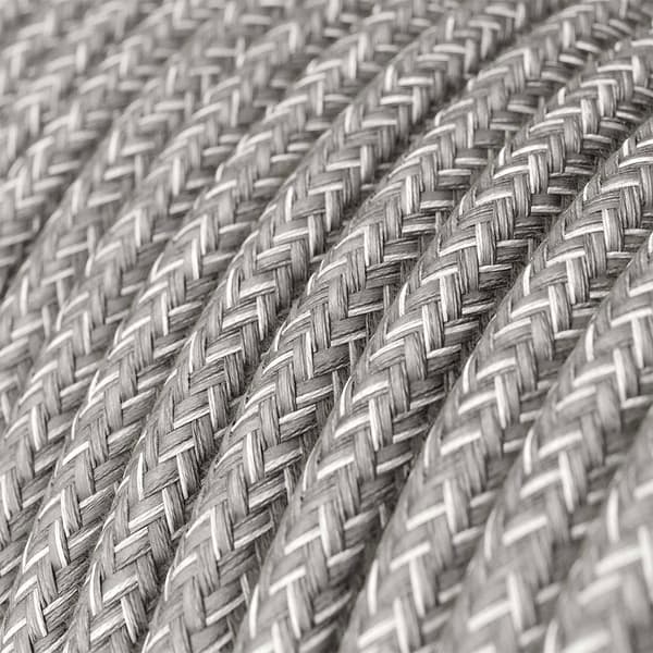 Creative Cables Hængende Lampe Tekstil Kæde-ring 1.2 M Med Bombilla Grå