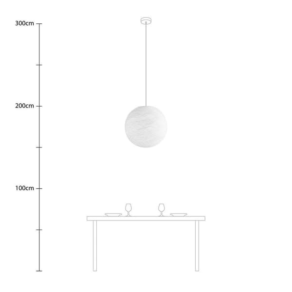 Creative Cables Tråd Sphere Lampskärm Light Vit XL - 50 cm