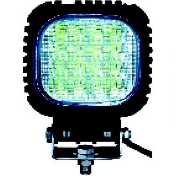 Goldenship Firkantet Led Spotlight 9-32v 48w Sort 3450 Lumens