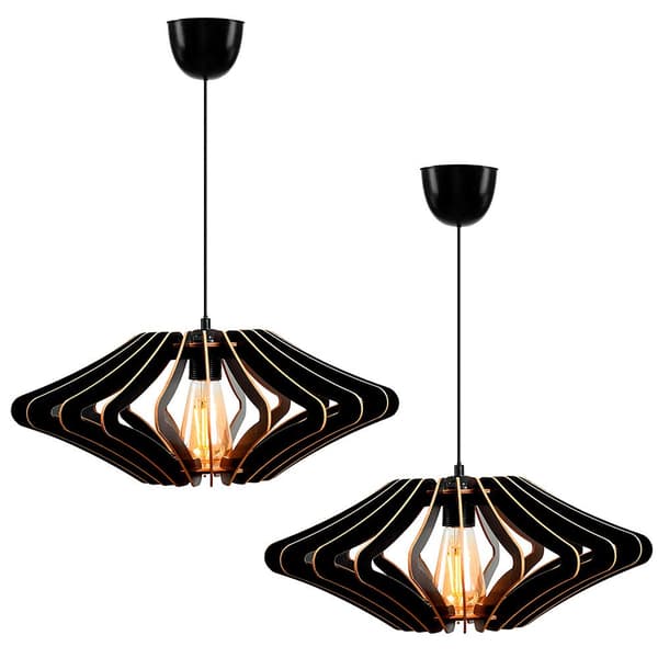 Wellhome Hængende Lampe Wh1117 2 Enheder Gylden