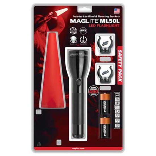 Mag-lite Pakk Ml50l Led 2c Safety Sort 490 Lumens