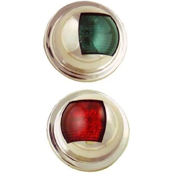 Goldenship Vasemman/tyyrpuurin Ruostumattomasta Teräksestä Valmistettu Led-valosarja 12v 42.8ma 41x71 Mm 2 Yksiköitä Hopeinen