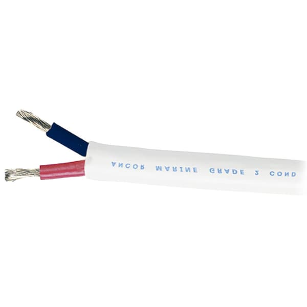 Ancor Standard Duplex Kabel Fortinnet Kobber Marine Grade 14/2 30.4 M Hvid