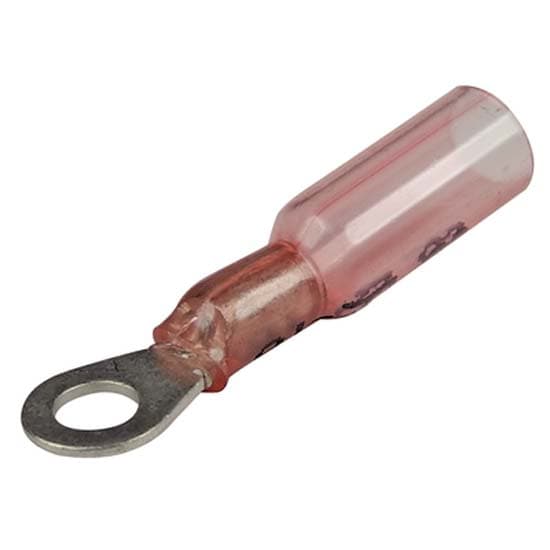 Seachoice Til 3 1 Varme Krympe Ring Terminal Rød 3.5 mm-25 Pcs