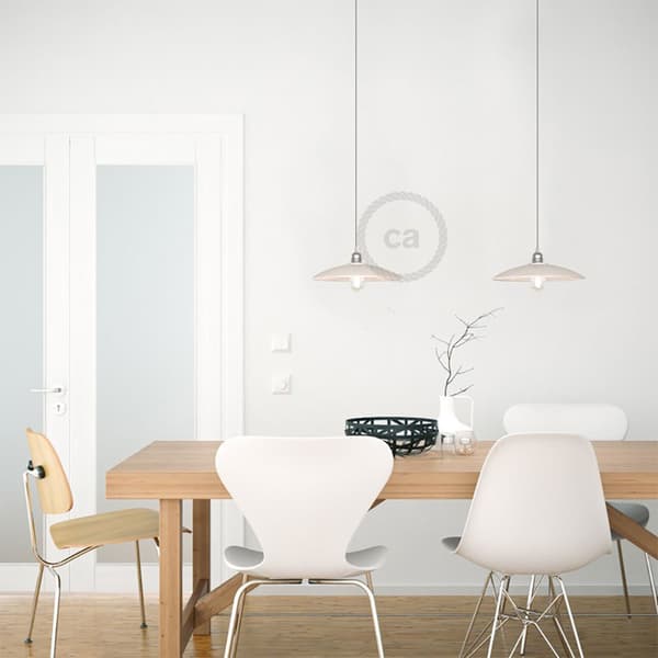 Creative Cables Keramisk Platta Lampskärm Vit