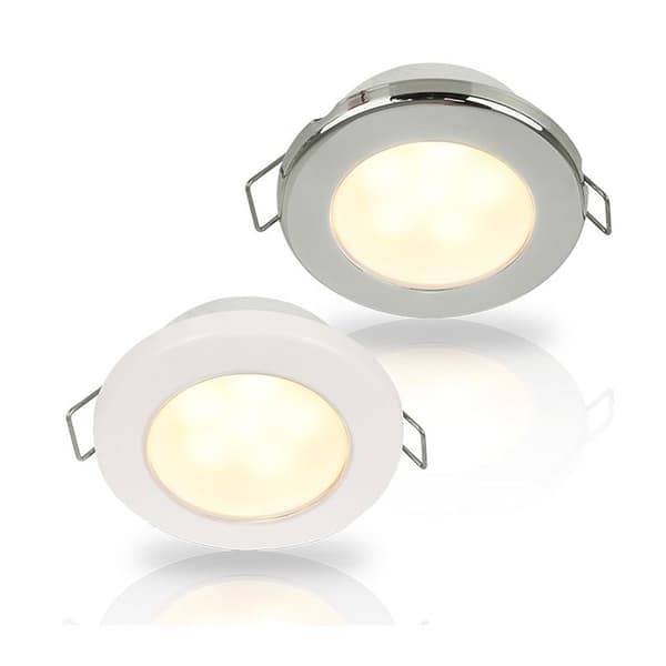 Hella Marine Varmt Led-ljus I Rostfritt Stål Euroled 75 3w 12v 120 Mm Guld 190 Lumens