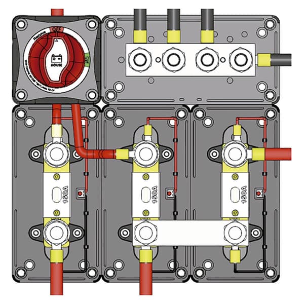Talamex Heavy Duty Dual Busbar 100a Sort