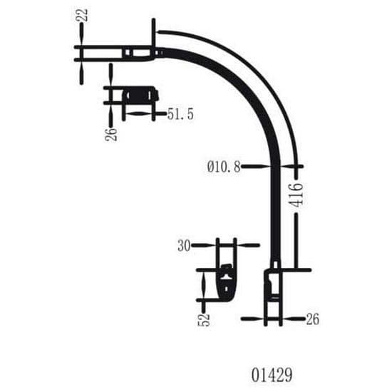 Talamex Led Flexible Chart Light Sort,Grå