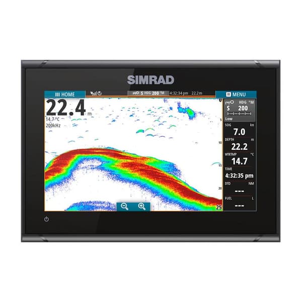 Simrad Anturin Kanssa Go9 Xse Row Med/hi/dwnscn Musta